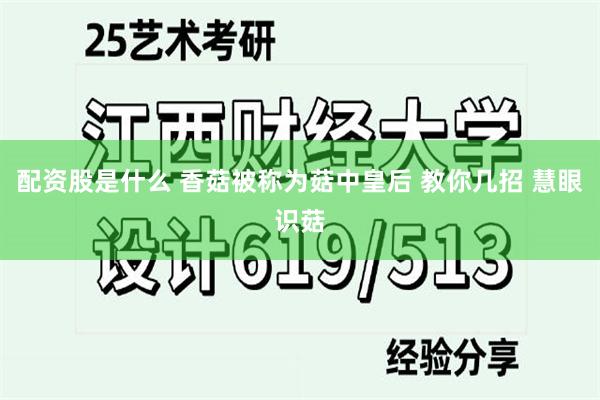 配资股是什么 香菇被称为菇中皇后 教你几招 慧眼识菇