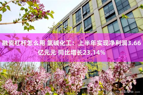 融资杠杆怎么用 氯碱化工：上半年实现净利润3.66亿元元 同比增长23.14%