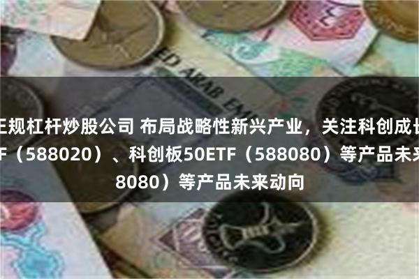 正规杠杆炒股公司 布局战略性新兴产业，关注科创成长50ETF（588020）、科创板50ETF（588080）等产品未来动向