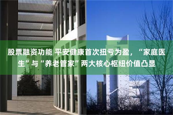 股票融资功能 平安健康首次扭亏为盈，“家庭医生”与“养老管家”两大核心枢纽价值凸显