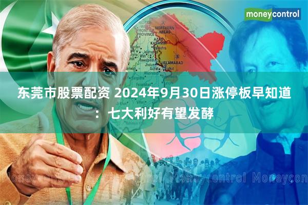 东莞市股票配资 2024年9月30日涨停板早知道：七大利好有望发酵