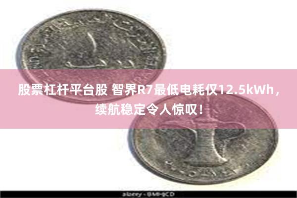 股票杠杆平台股 智界R7最低电耗仅12.5kWh，续航稳定令人惊叹！